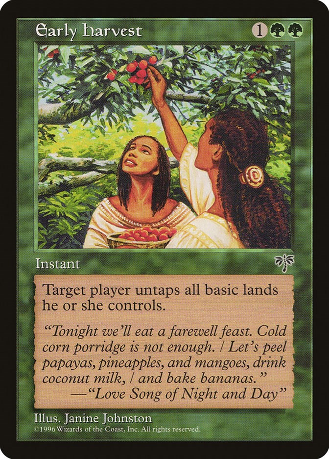 Early Harvest Mirage Magic The Gathering