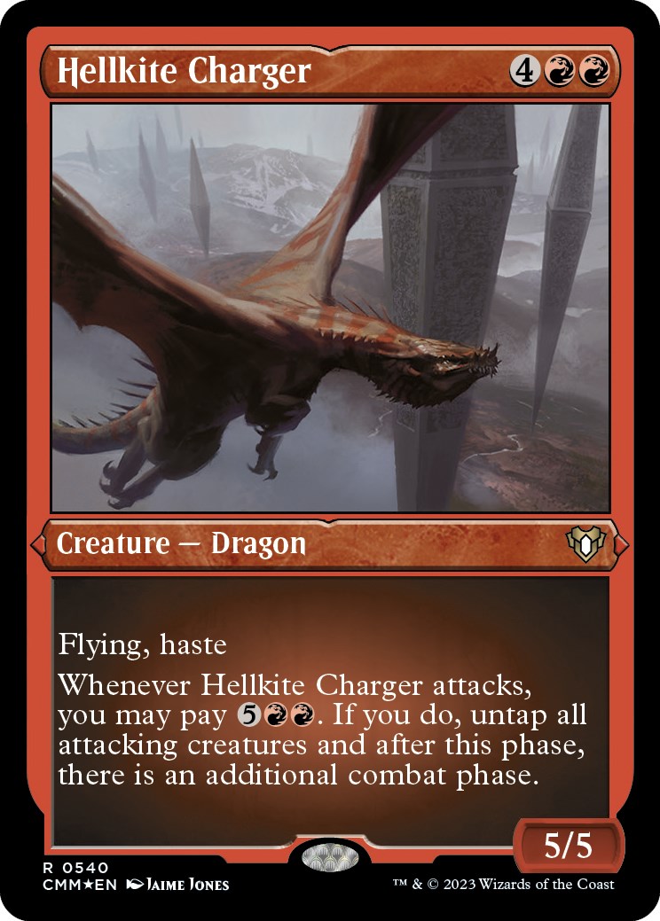 Hellkite Charger (Foil Etched) Commander Masters Magic The Gathering