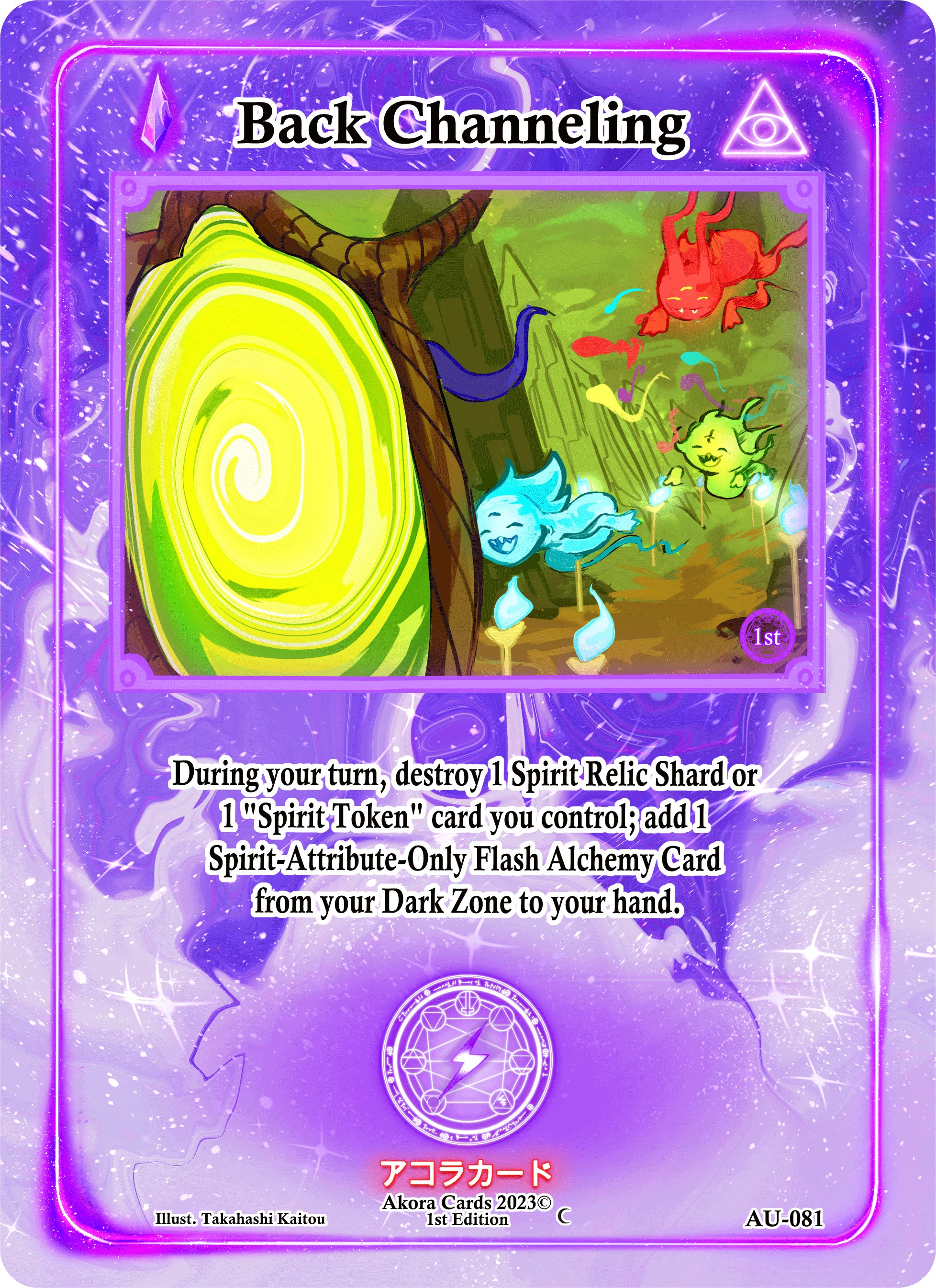 Back Channeling Afelium Unleashed [1st Edition] Akora TCG