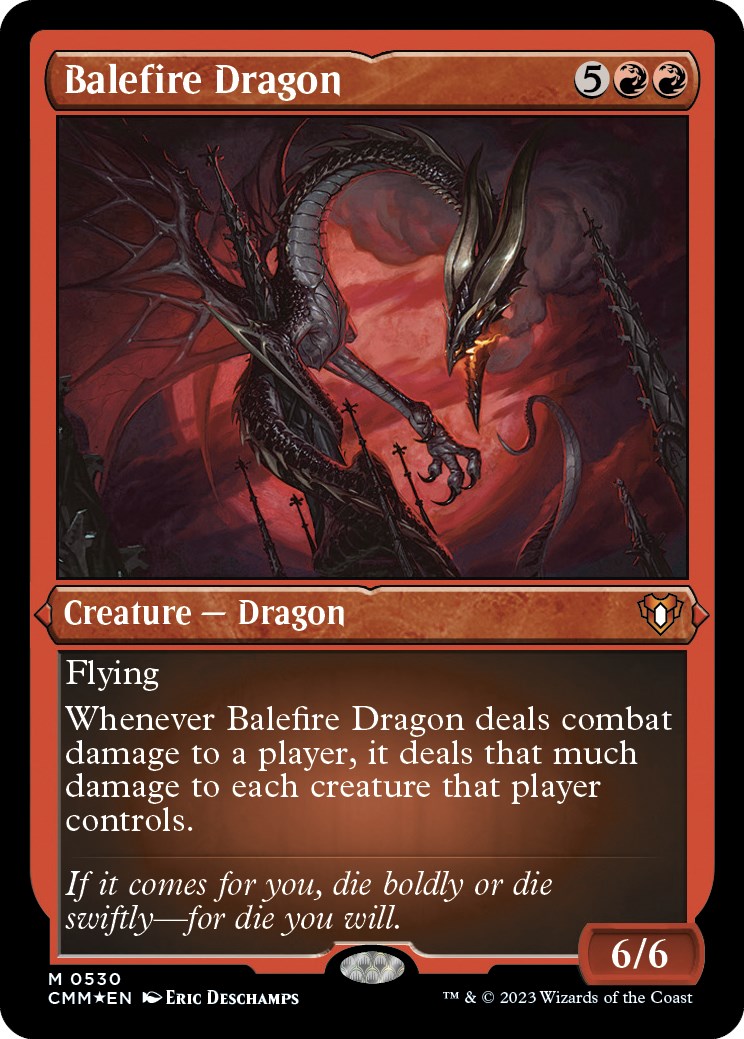 Balefire Dragon (Foil Etched) - Commander Masters - Magic: The Gathering