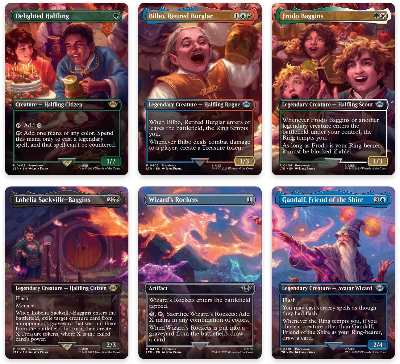 Bilbo's Birthday Party Scene [Set of 6] - Universes Beyond: The Lord of ...