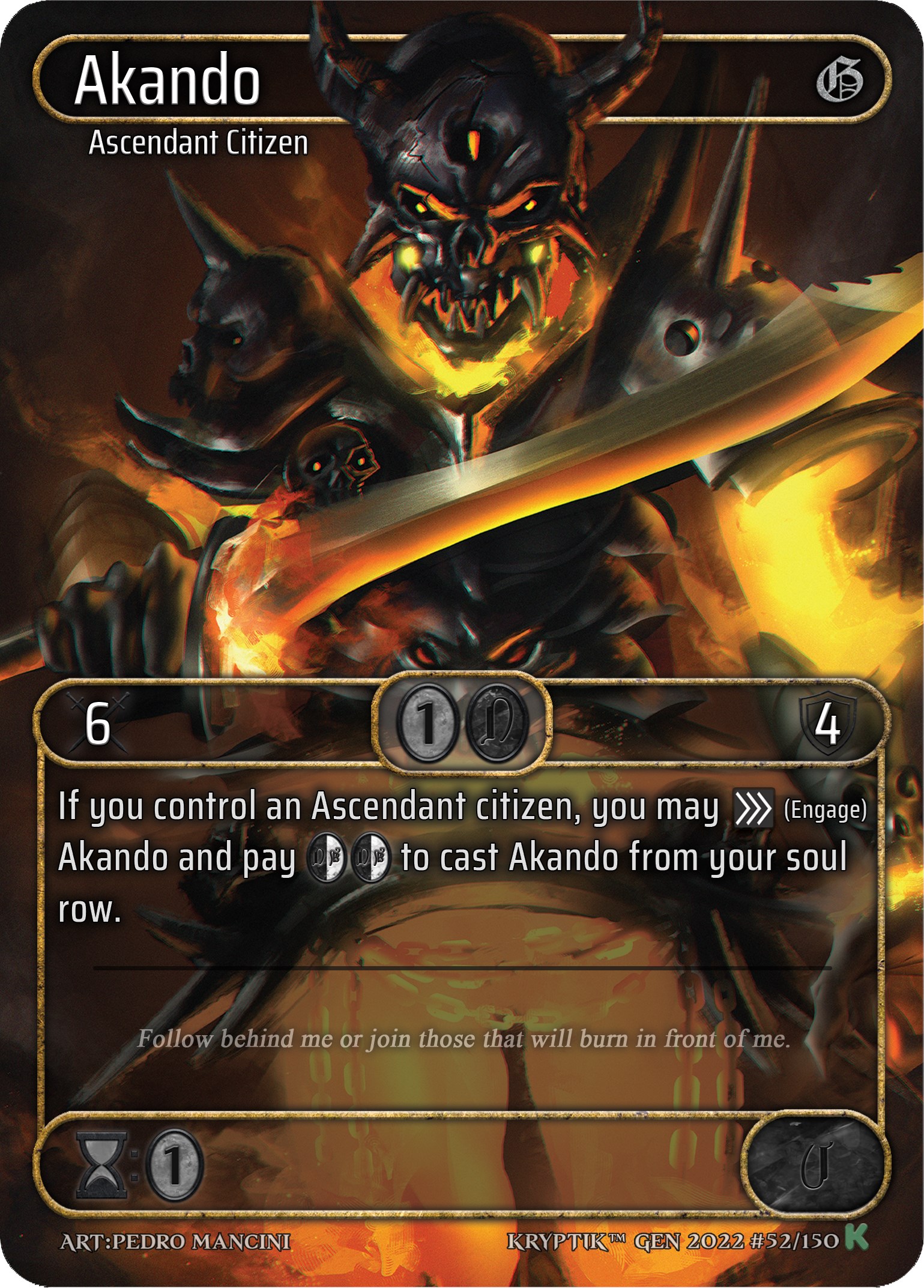 Akando (Box Topper) - Genesis [Kickstarter] - Kryptik TCG