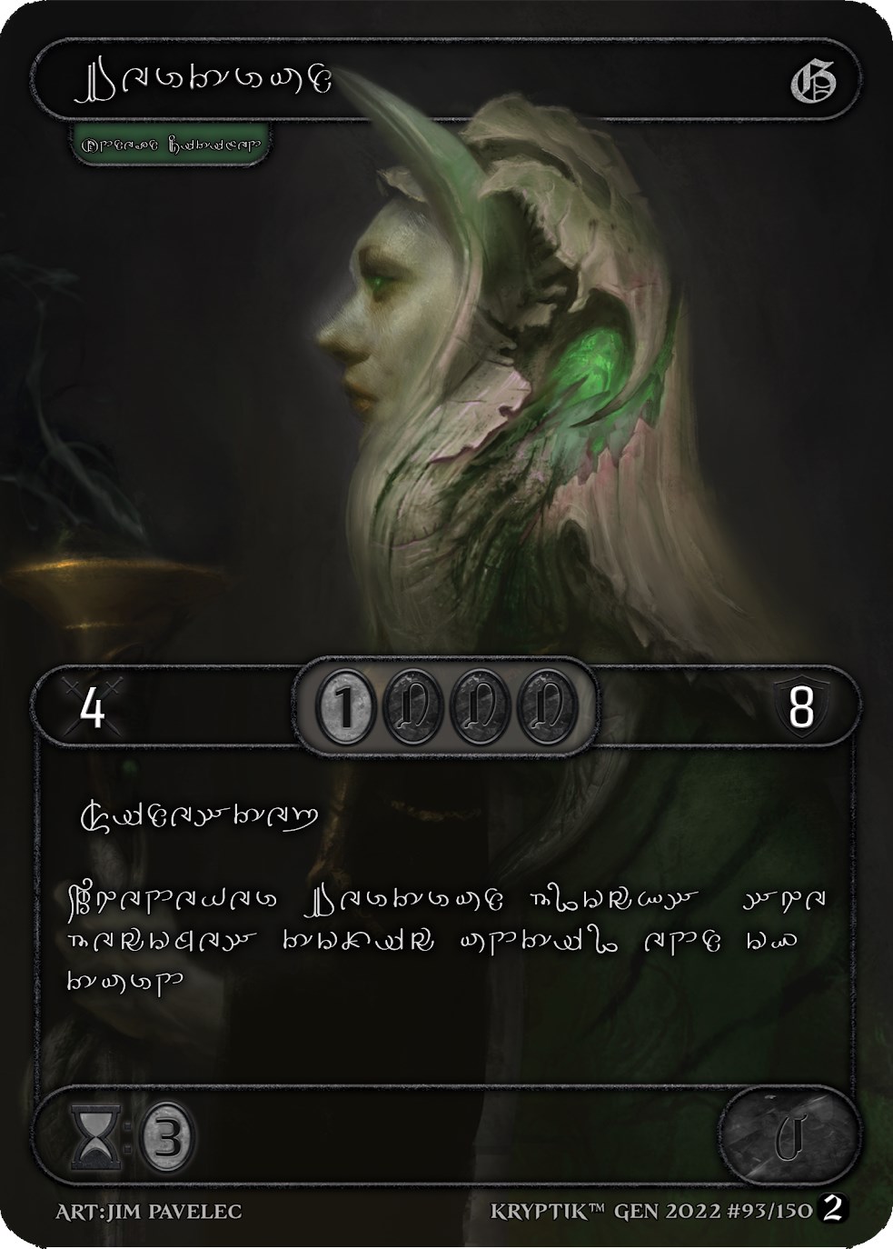 Gertrud (Silver Kryptik Language) - Genesis [Wave 2] - Kryptik TCG