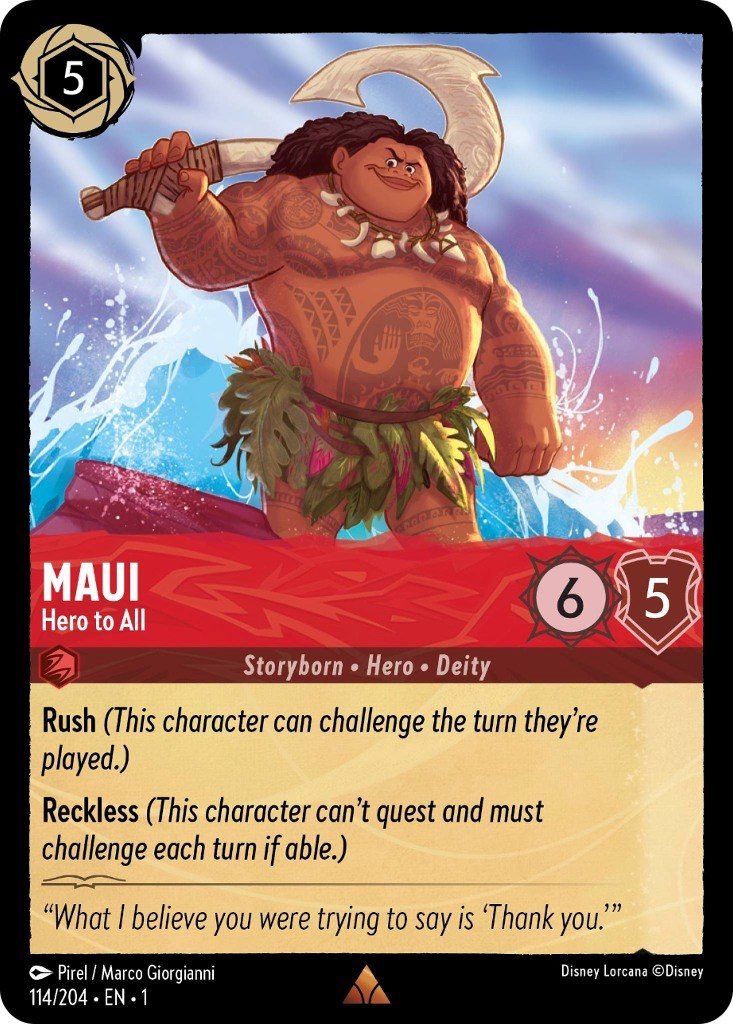 期間特売Maui， Hero to All Lorcana ロルカナ その他