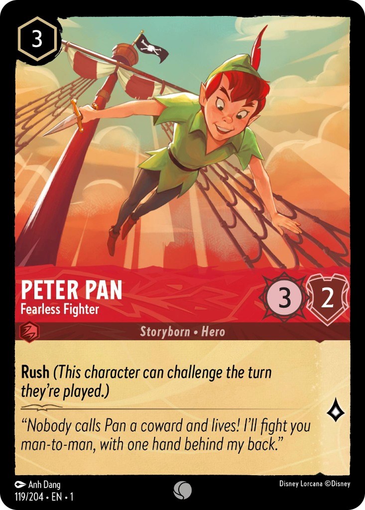 Peter Pan - Fearless Fighter - The First Chapter - Disney Lorcana