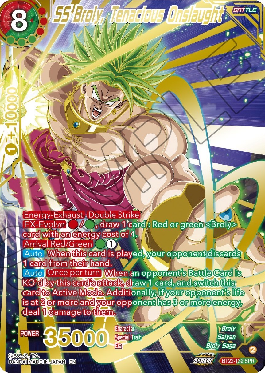 SS Broly, Tenacious Onslaught (SPR)