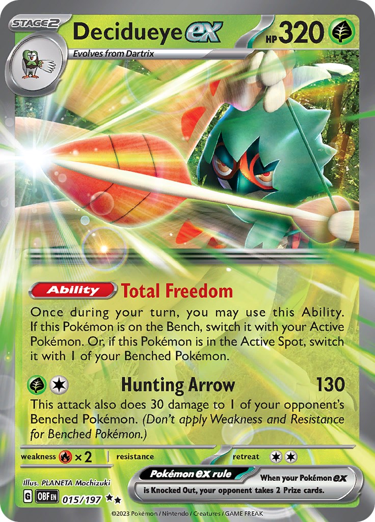 015 Carta Pokemon Decidueye GX Ingles