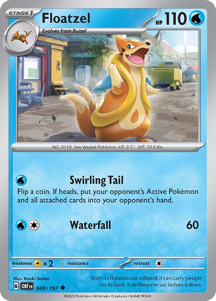 Floatzel card artwork