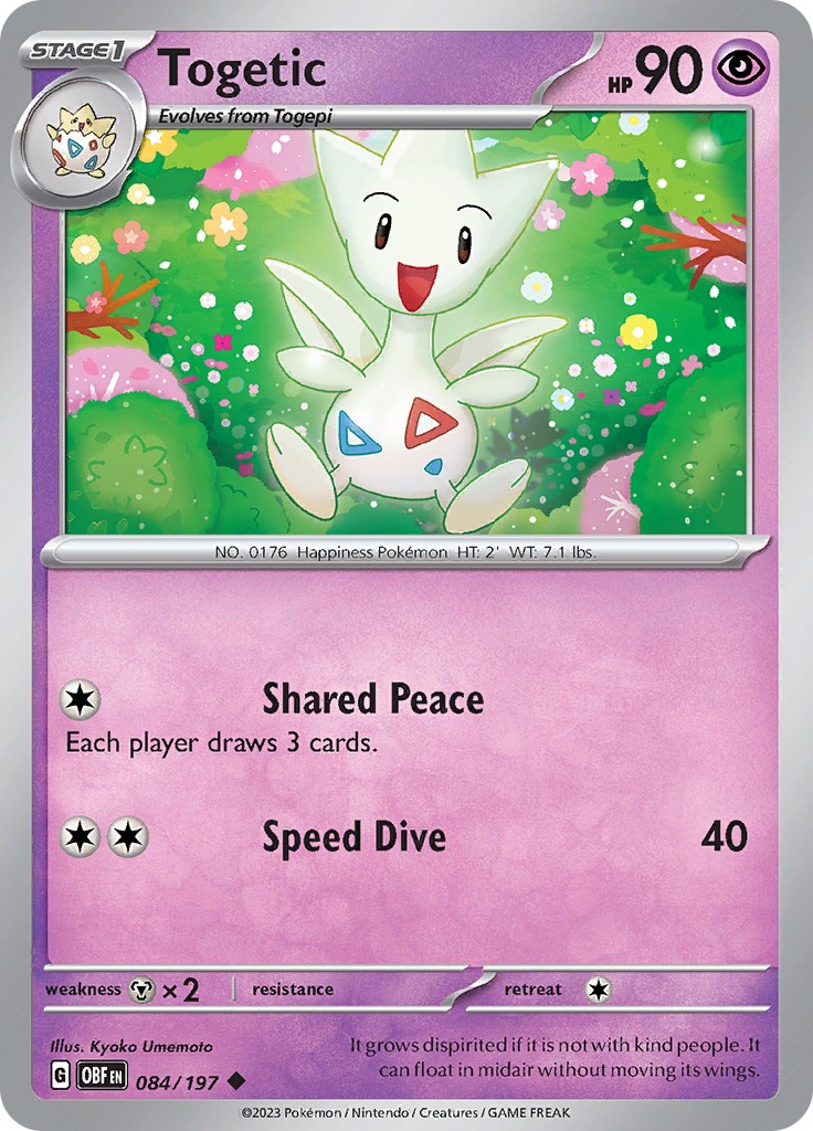 Togetic - Undaunted Pokémon card 39/90