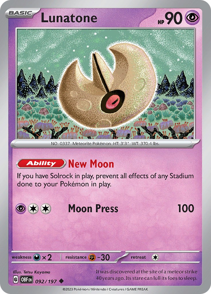 Lunatone card artwork