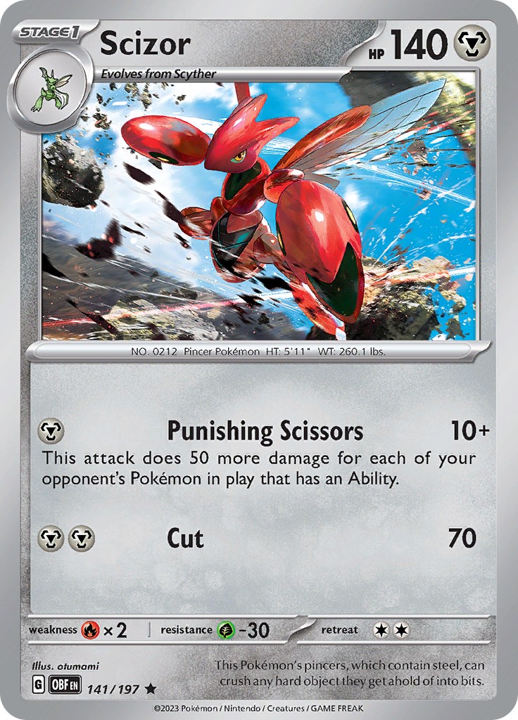 Scizor Sv Obsidian Flames Pokemon