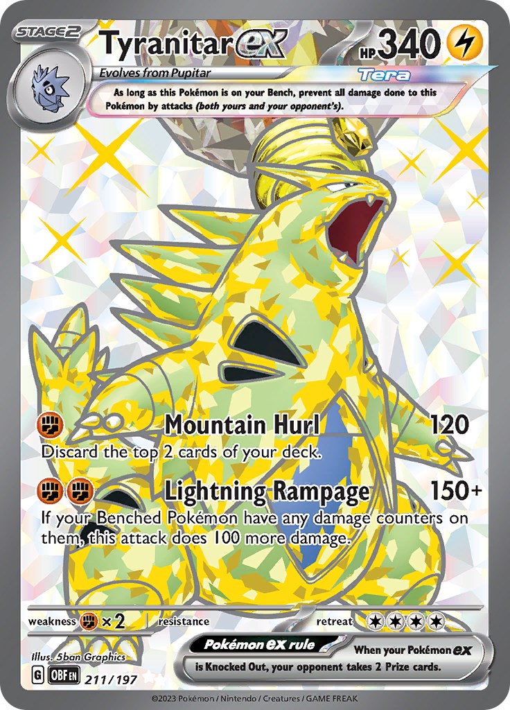 Tyranitar Ex Card