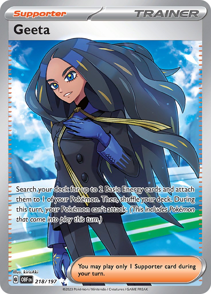  Pokemon - Poppy 220/197 - Obsidian Flames - Ultra Rare - Full  Art : Toys & Games