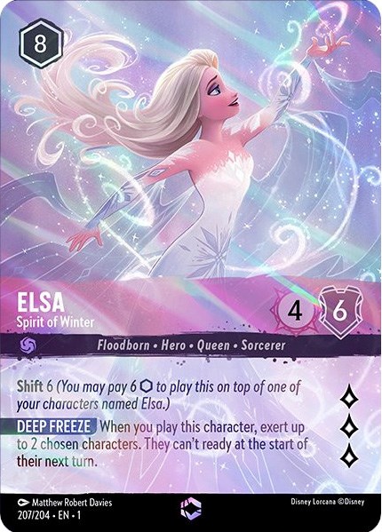 Disney Lorcana card featuring Frozen's Elsa sells for over $7,000