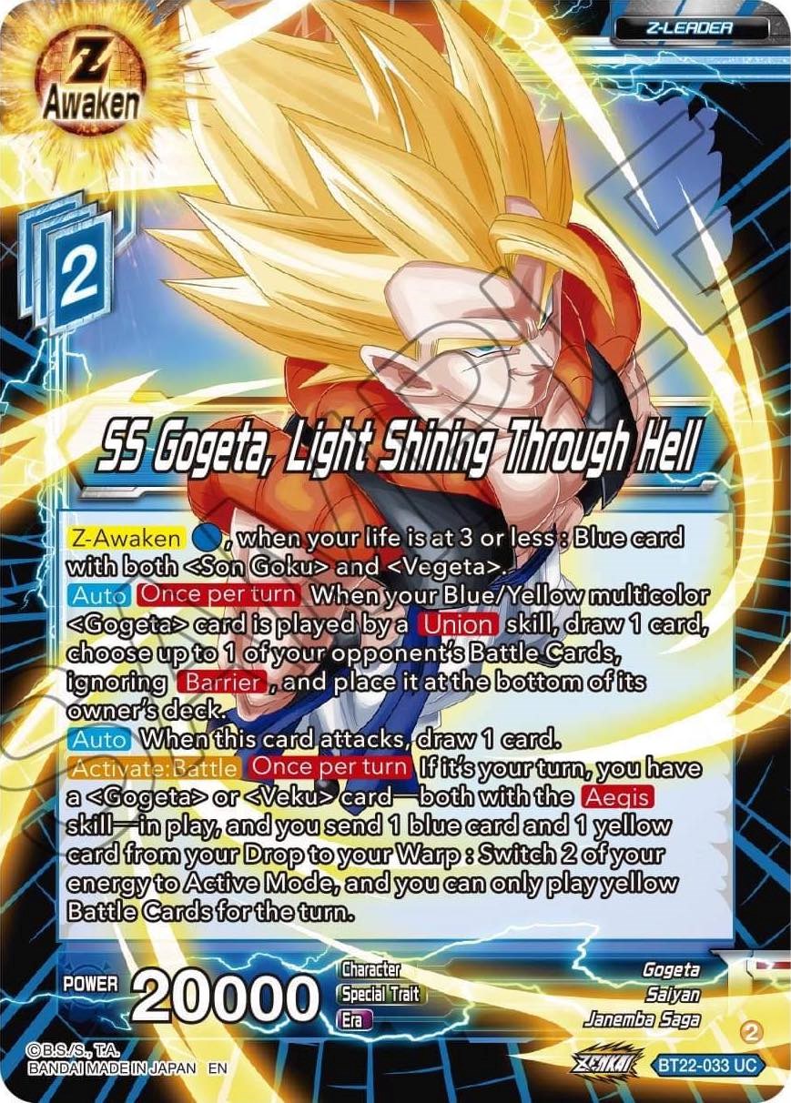 SP Super Saiyan God SS Gogeta (Yellow)