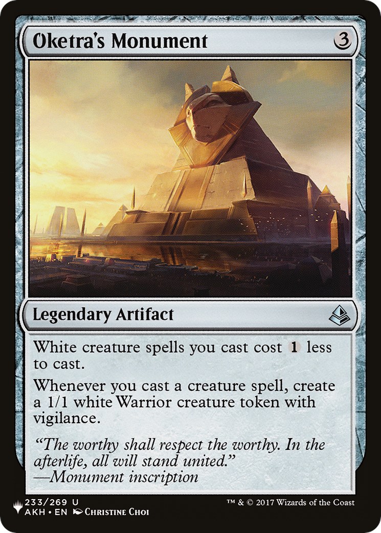 Oketra's Monument - The List Reprints - Magic: The Gathering