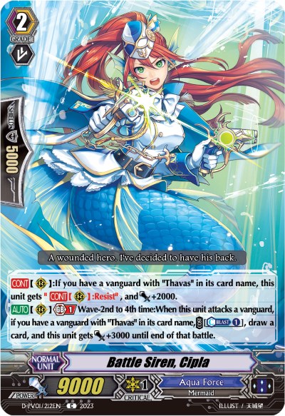 Battle Siren, Cipla - D-PV01: History Collection - Cardfight Vanguard