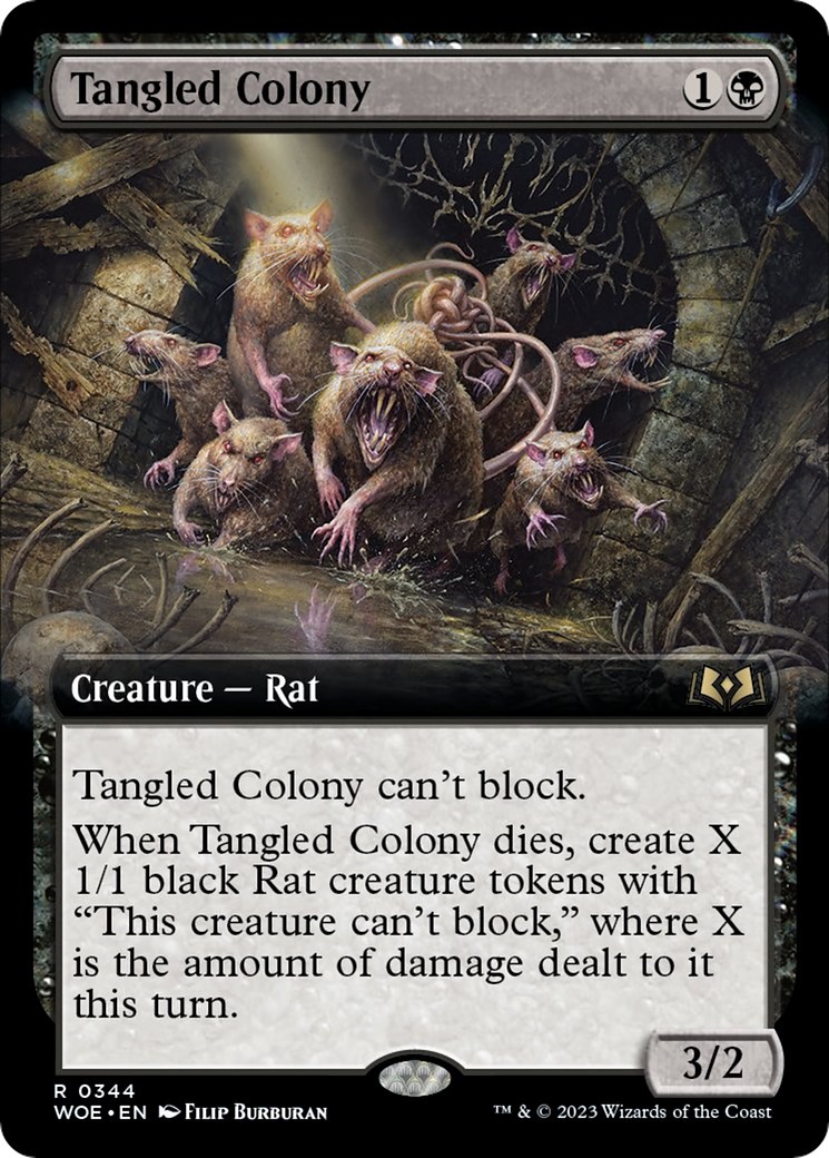 Tangled Colony Extended Art Wilds Of Eldraine Magic The Gathering