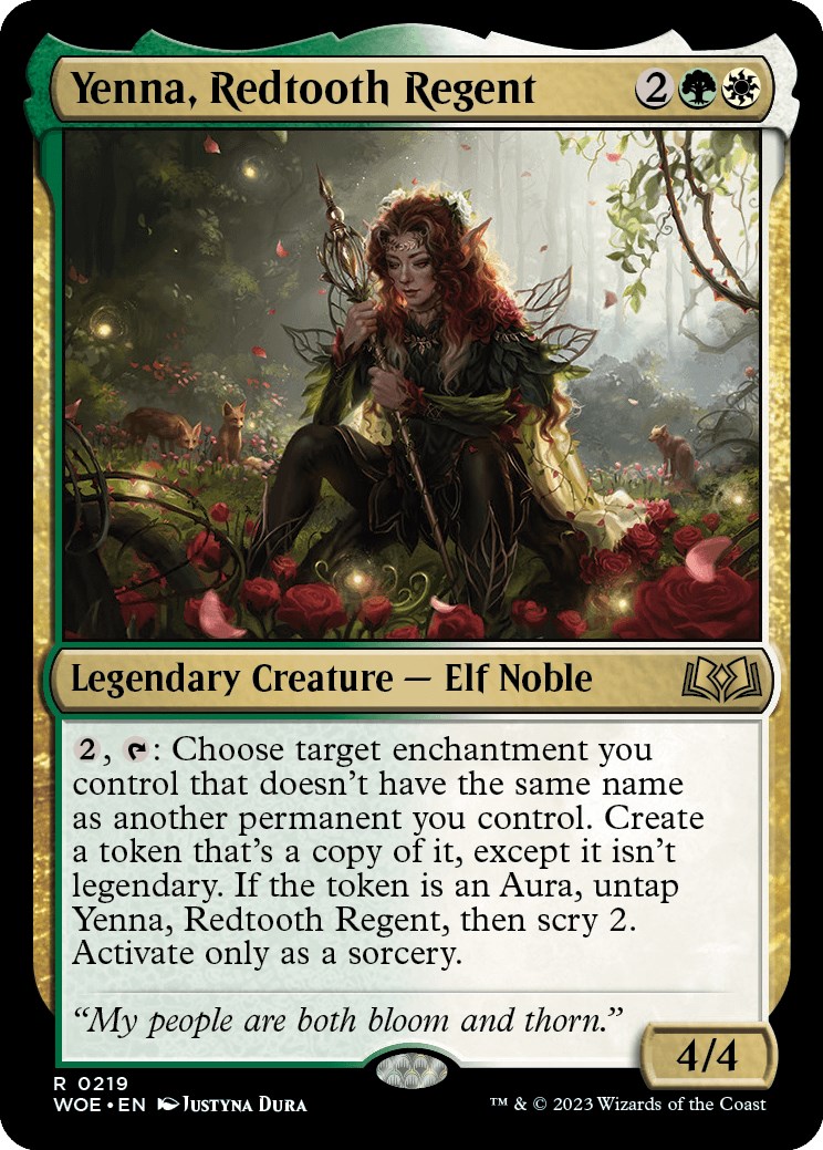 Yenna, Redtooth Regent Wilds of Eldraine Magic The Gathering