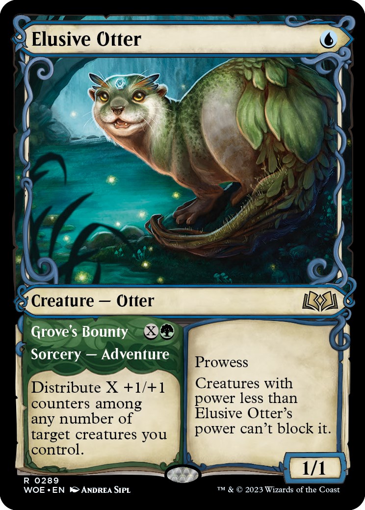 Elusive Otter (Showcase) - Wilds of Eldraine - Magic: The Gathering