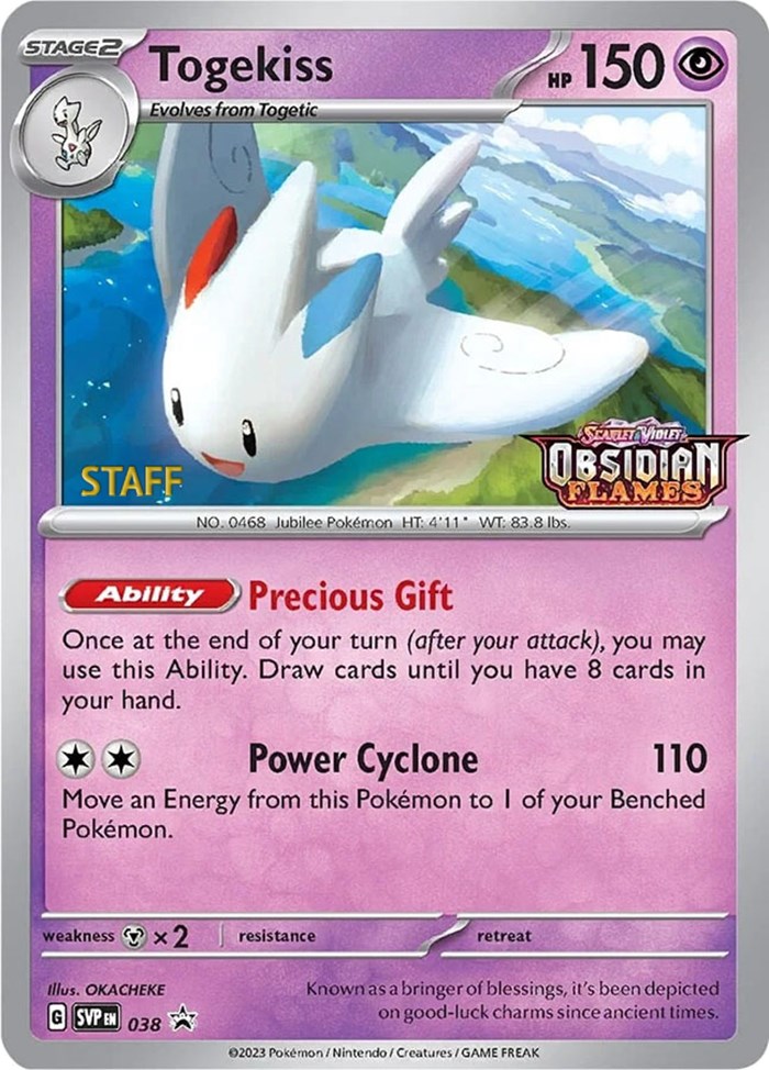 Pokemon Card Pokmon TCG  Togekiss-EX Holo Card (83/122) From XY  Breakpoint Set  Fairy Type, 170 HP, Holo Rare Ex Togekiss EX 83/122