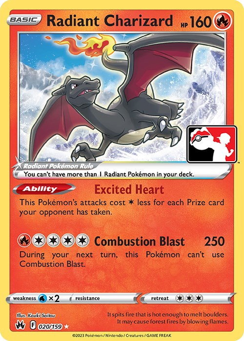 Radiant Charizard card artwork