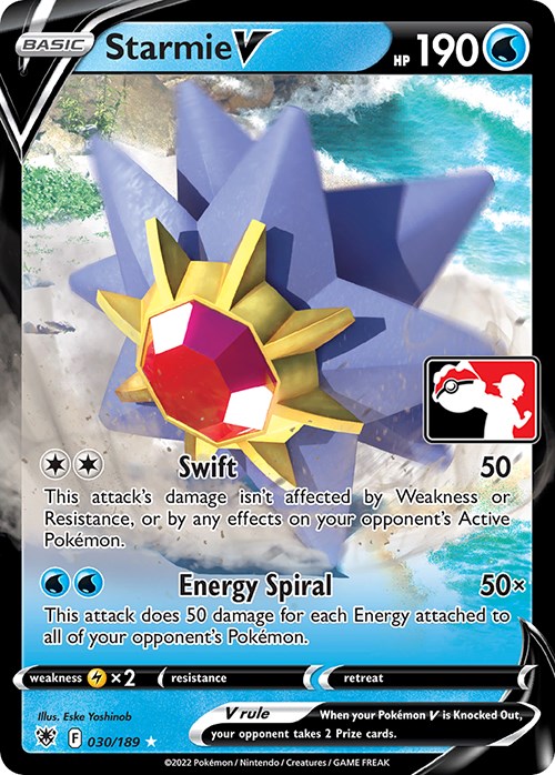 Starmie V card artwork