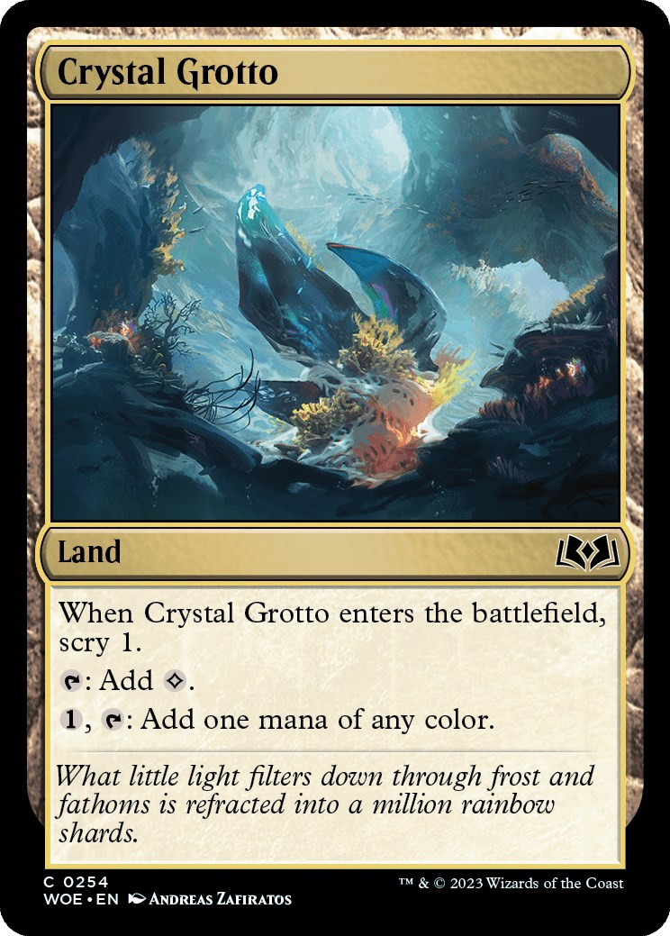 Crystal Grotto Wilds of Eldraine Magic The Gathering