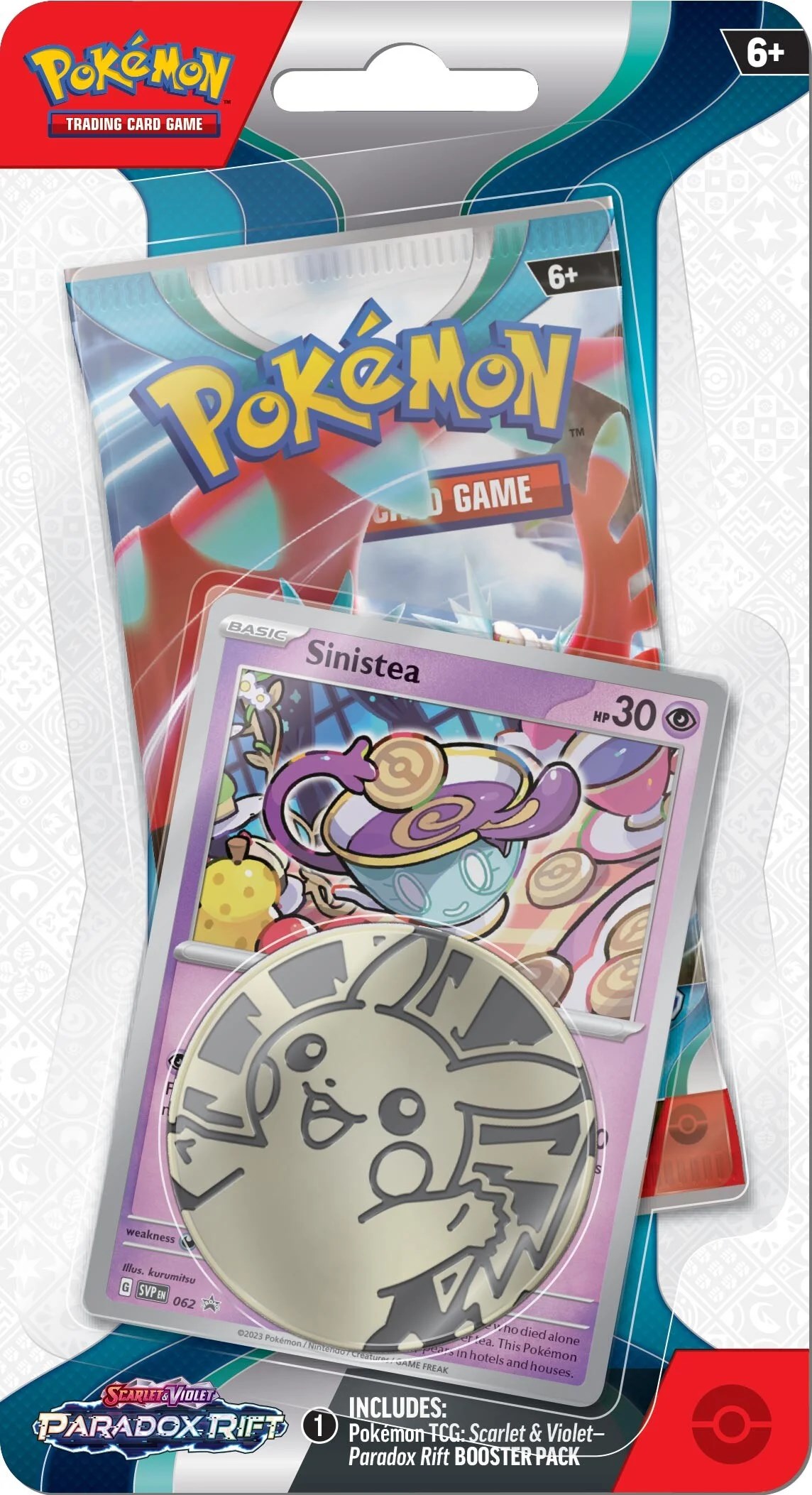 paradox-rift-single-pack-blister-sinistea-sv04-paradox-rift-pokemon