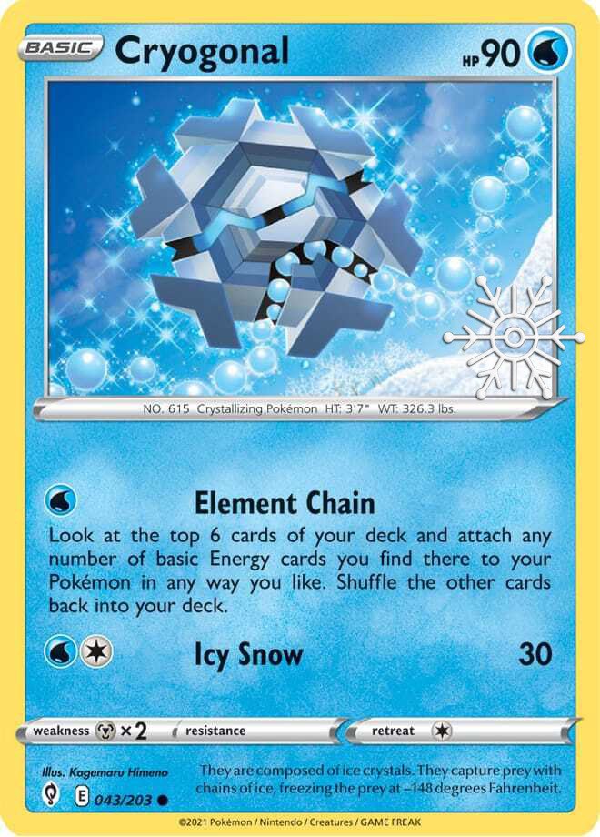 Cryogonal - Holiday Calendar Pokemon 2023 Pokémon card 043/203