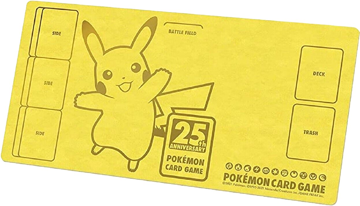 Pokemon TCG Pokemon Center Japan Exclusive 25th Anniversary Golden Box Pikachu Playmat