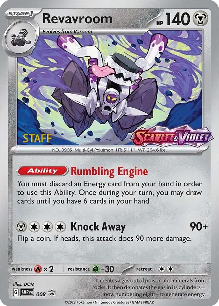 Revavroom - 008 (Prerelease) [Staff] card artwork