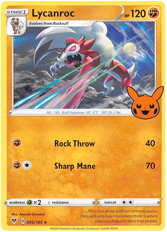 Lycanroc card artwork