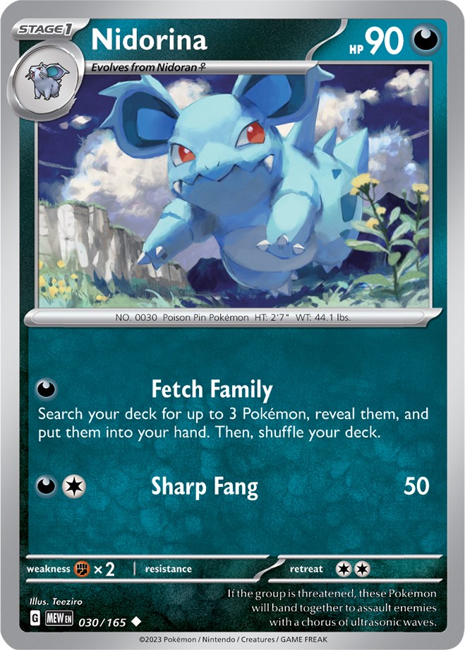 Nidorina card artwork