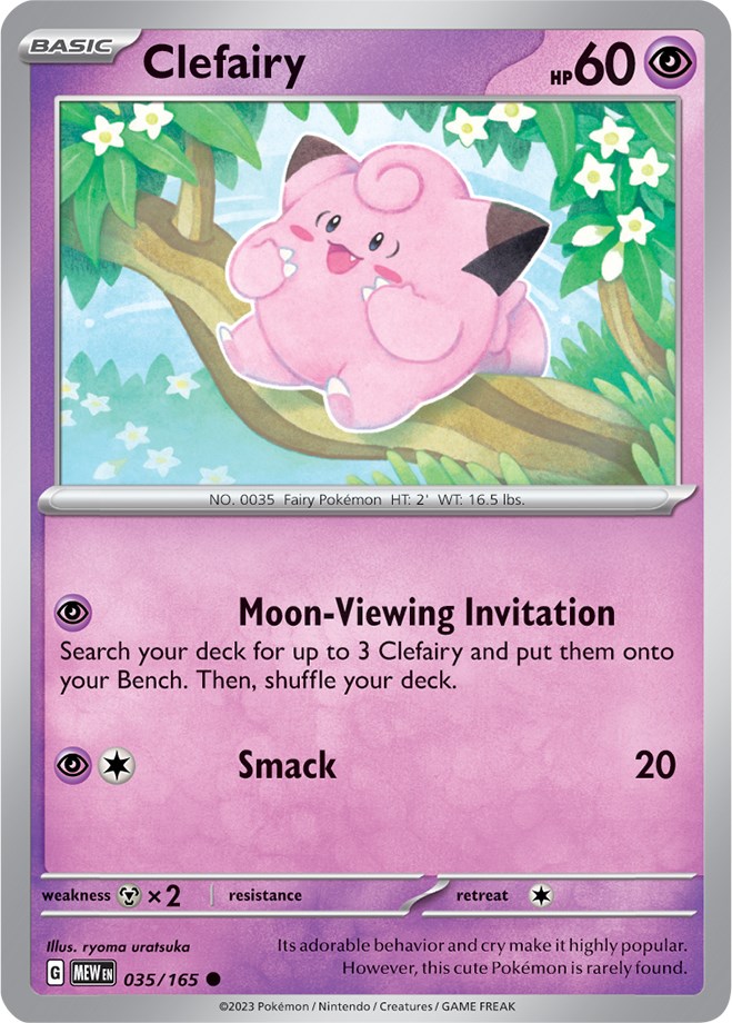 Clefairy card artwork