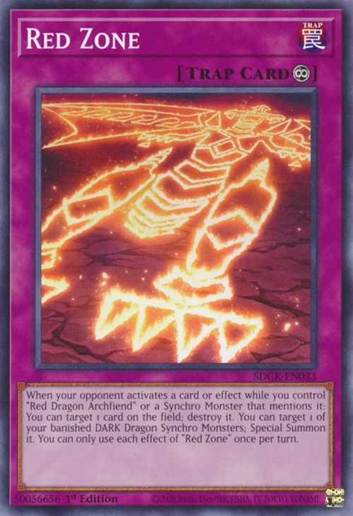 Red Zone Structure Deck The Crimson King YuGiOh
