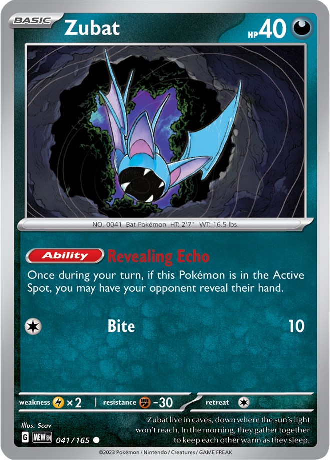 Zubat card artwork