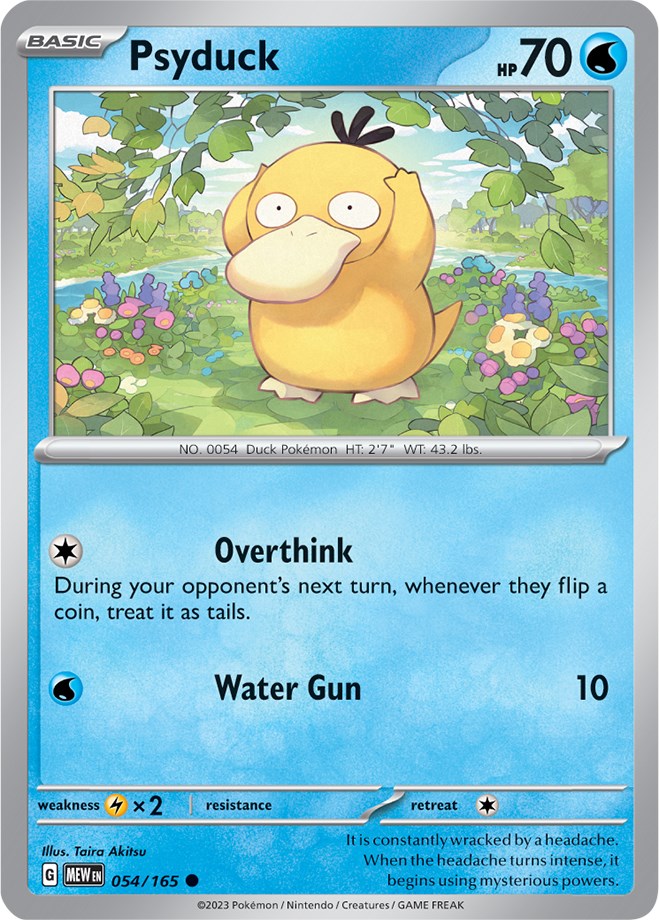 Psyduck card artwork