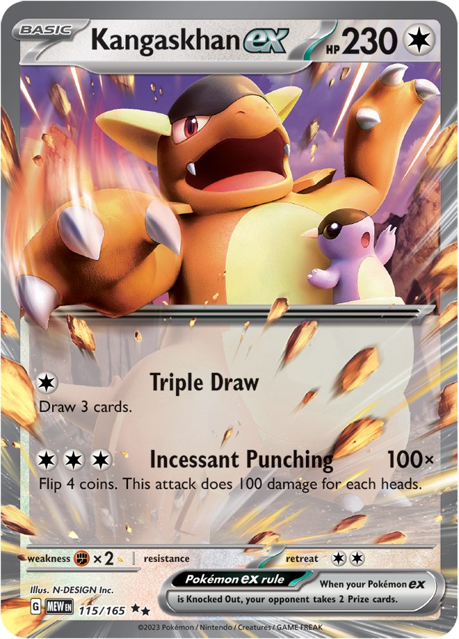 Kangaskhan ex - 115/165 - Double Rare - Pokemon Singles » Scarlet & Violet  151 - CoreTCG