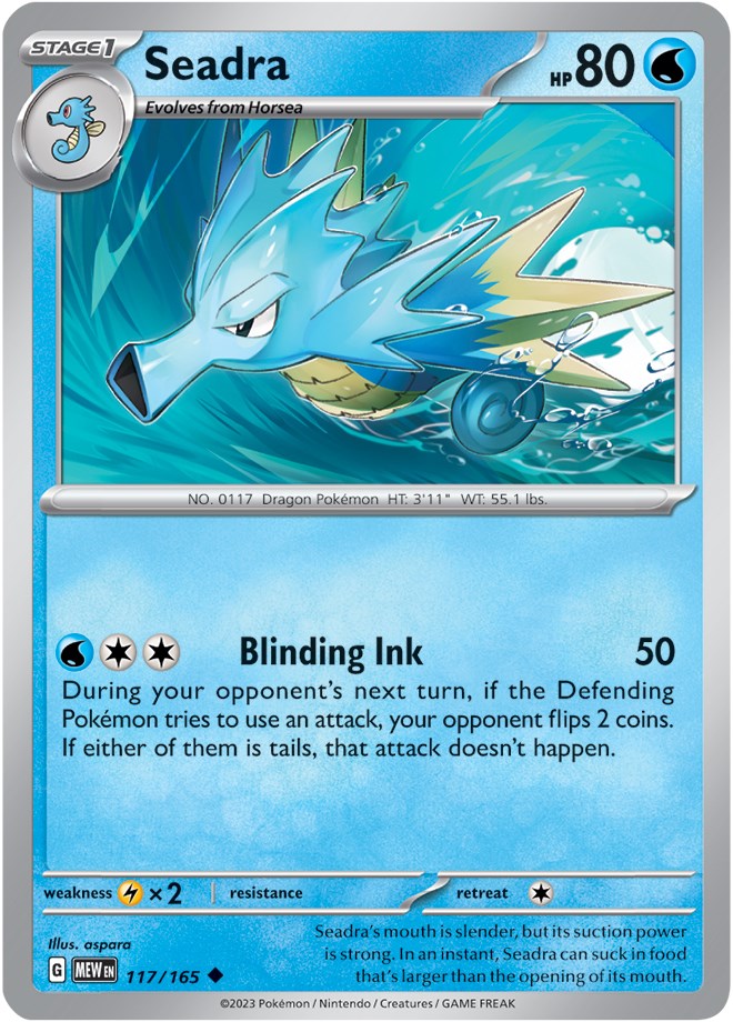 Seadra card artwork