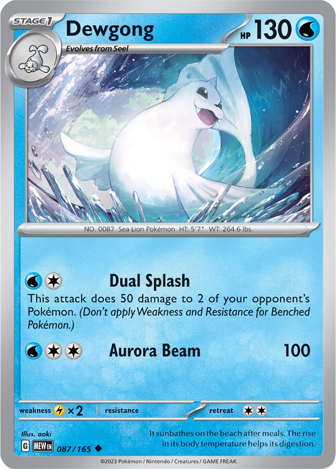 Dewgong card artwork
