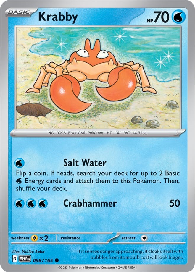 Krabby card artwork