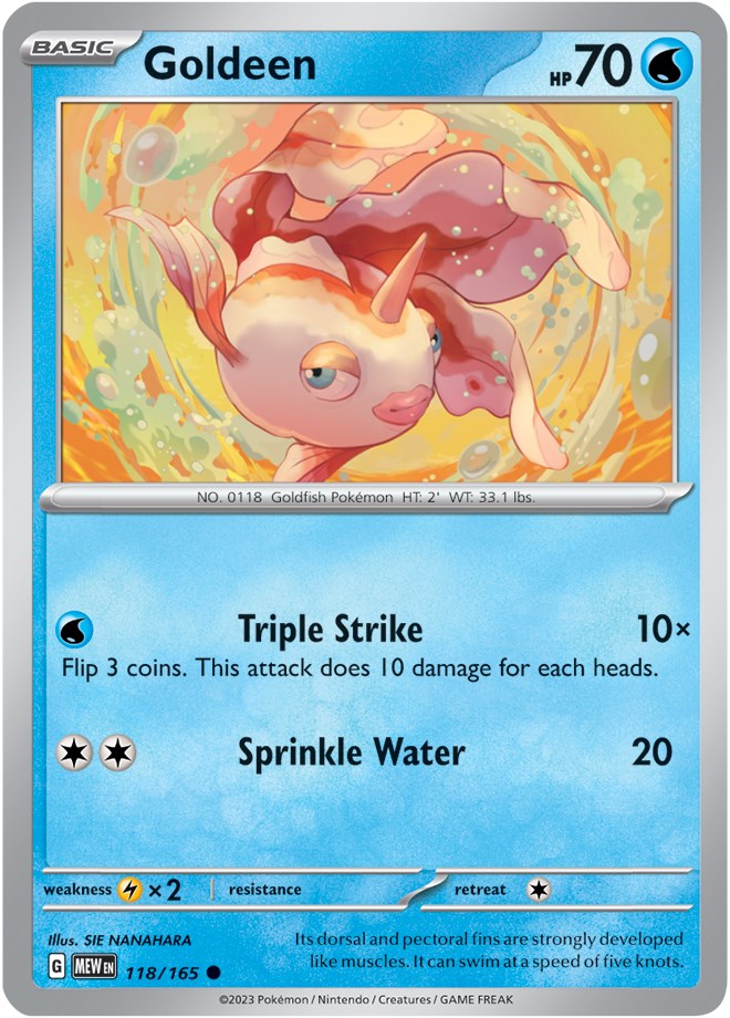 Goldeen card artwork