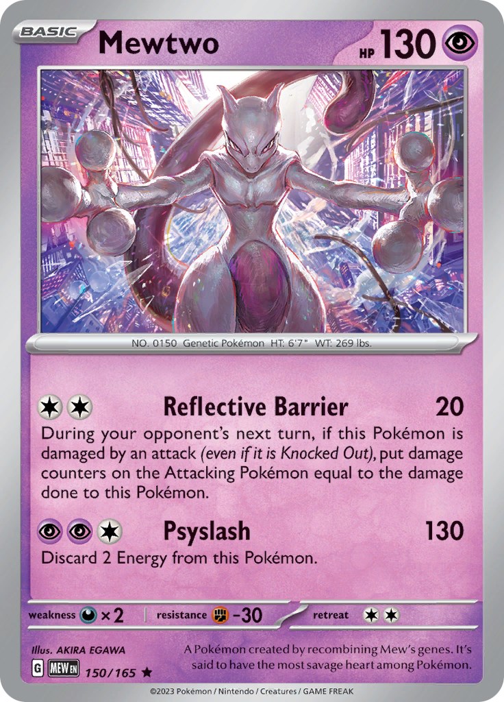 [NM] Mewtwo AR 183/165 SV2a Pokemon Card 151 Pokemon TCG Japanese Near Mint