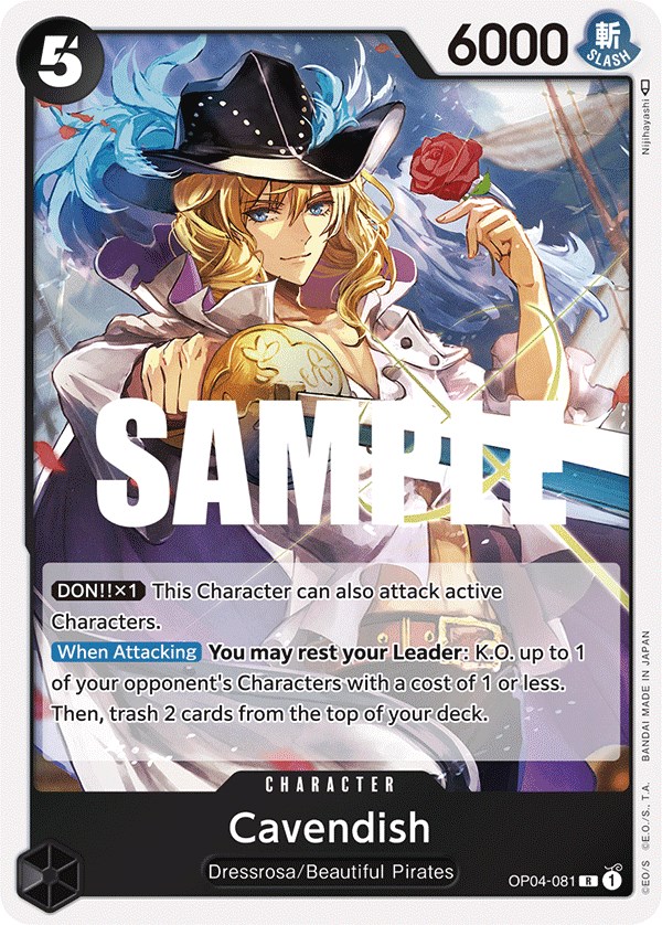 Cavendish SR SR-032 One Piece Anime Trading Card TCG