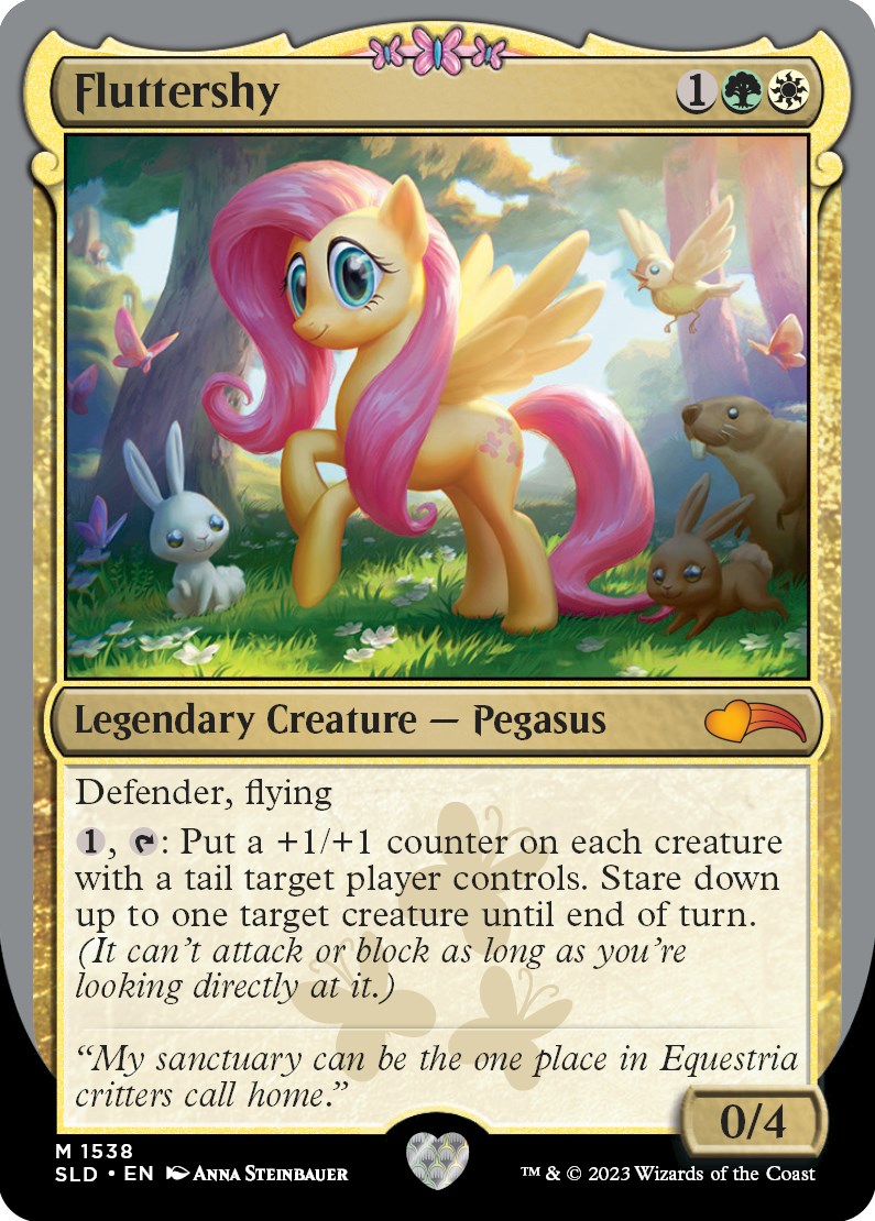 Fluttershy Secret Lair Drop Series Magic The Gathering 7489