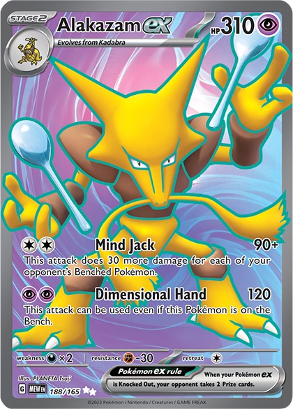 Alakazam EX - Scarlet & Violet 151 - MEWEN Pokémon card 65/165