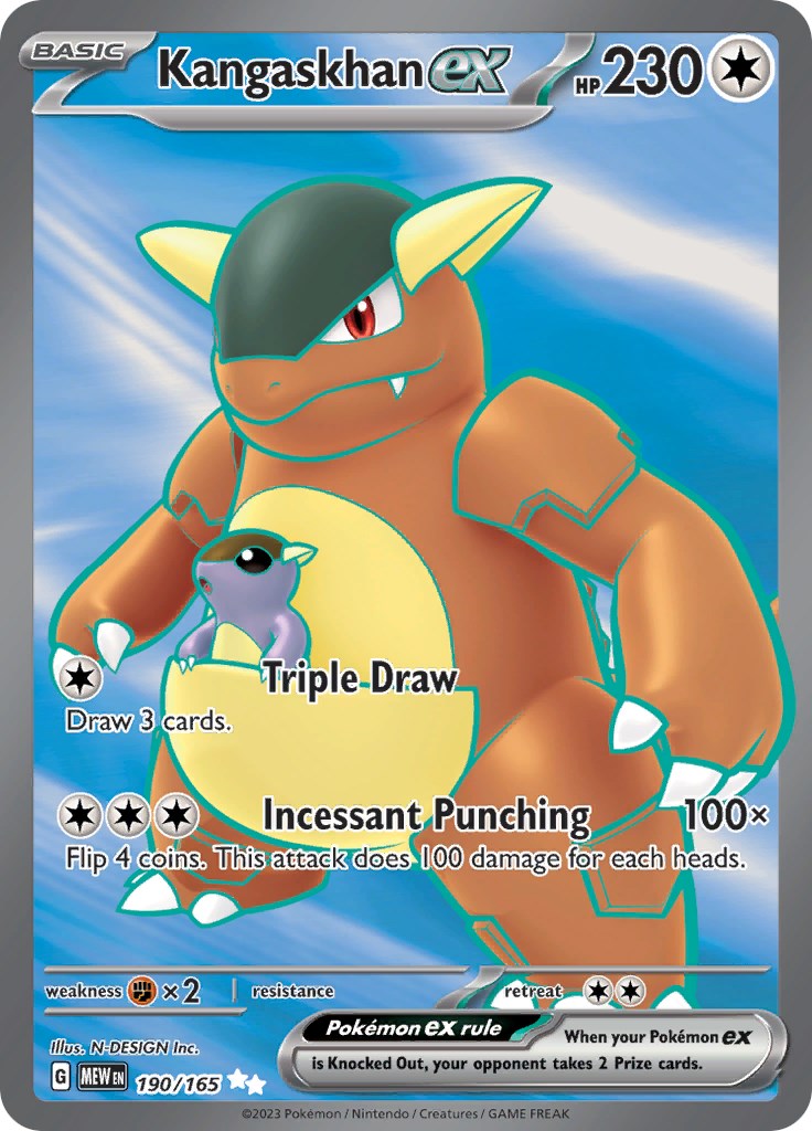 Kangaskhan ex 2023 Scarlet & Violet: 151 Double Rare #115/165 Price Guide -  Sports Card Investor