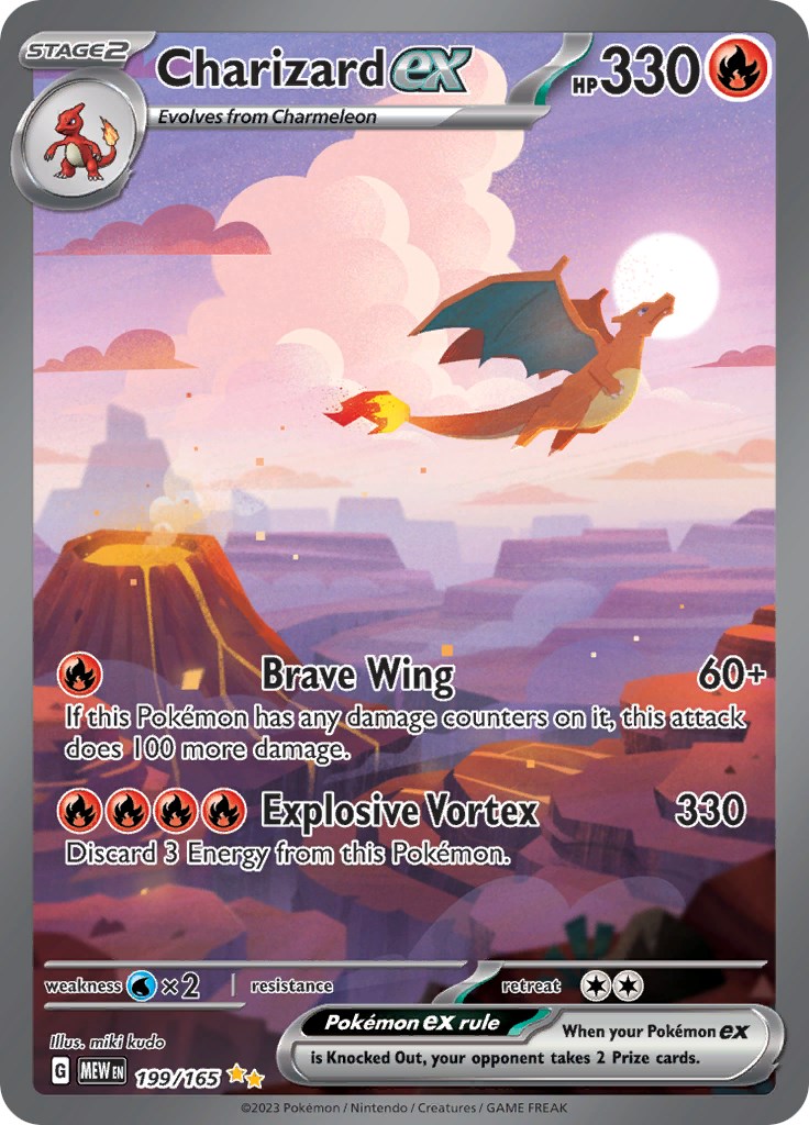 Charizard ex - 199/165 - SV: Scarlet and Violet 151 - Pokemon