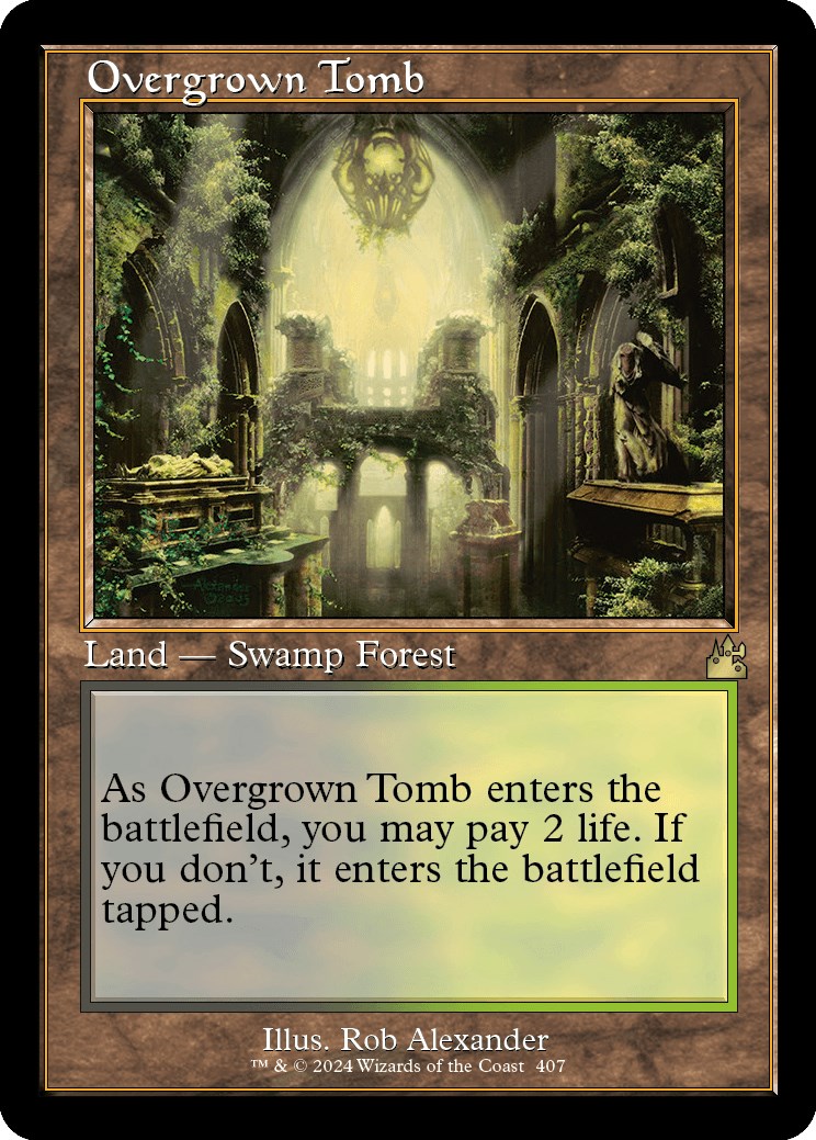 Overgrown Tomb (Retro Frame) - Ravnica Remastered - Magic: The 